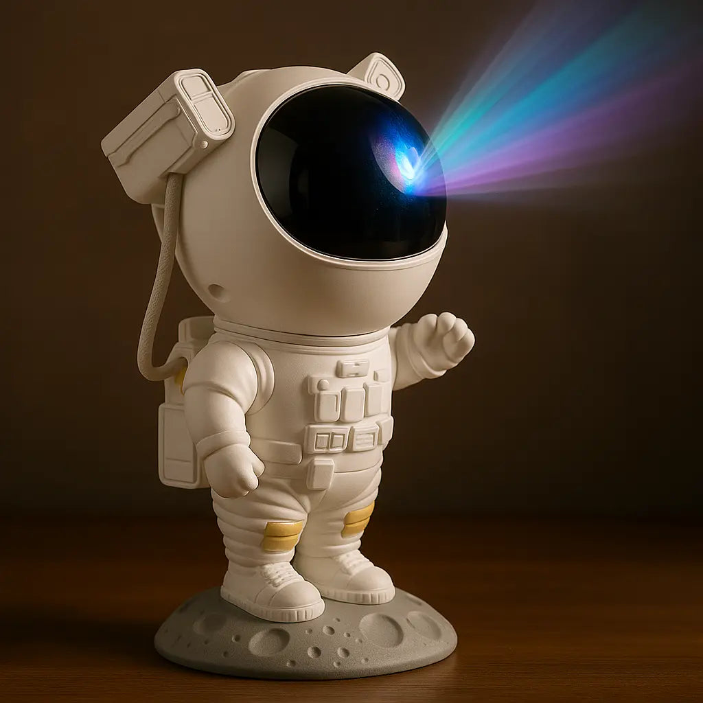 Astronaut Projector Lamp – Galaxy Night Light with Rotating Star Projection