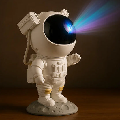Astronaut Projector Lamp – Galaxy Night Light with Rotating Star Projection