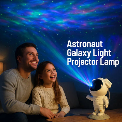Astronaut Projector Lamp – Galaxy Night Light with Rotating Star Projection