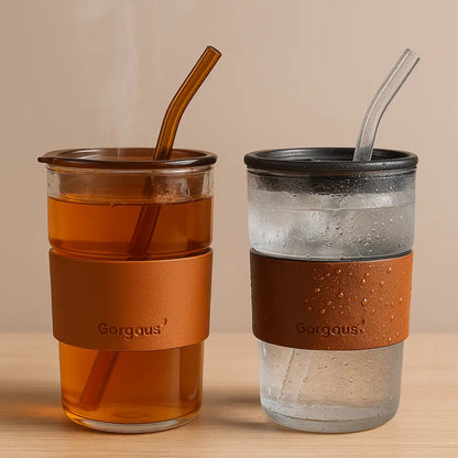 Grip Glass Sipper Bottle – Stylish, Durable & Eco-Friendly