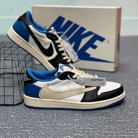 Blue & Black Low-Top Street Sneakers ( First Copy )