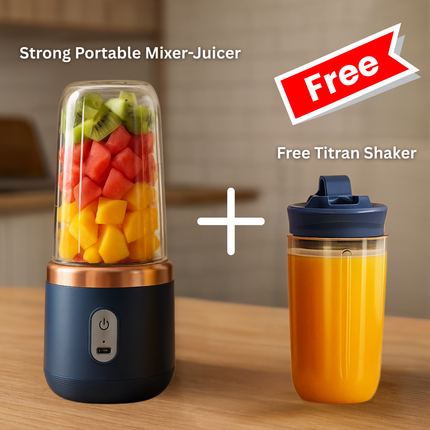 Portable Juicer Blender – Powerful, Compact & Rechargeable