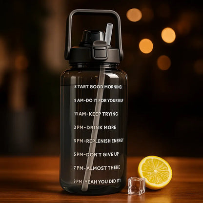 Motivational 2 Litre Gallon Water Bottle – Stay Hydrated, Stay Inspired