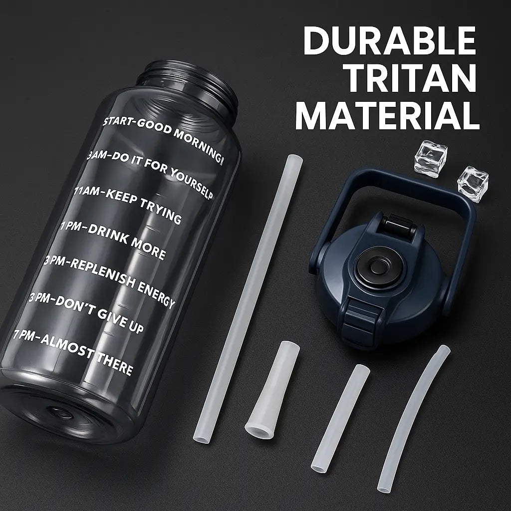 Motivational 2 Litre Gallon Water Bottle – Stay Hydrated, Stay Inspired