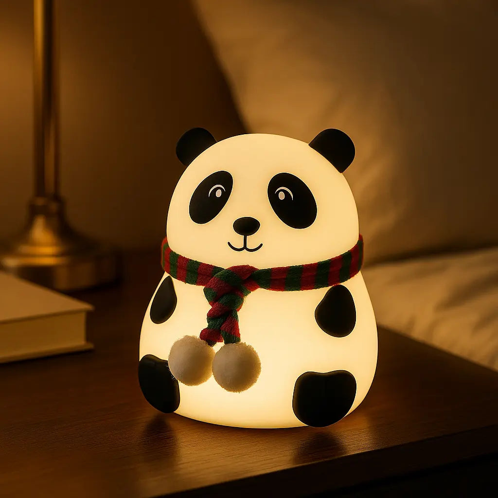 Panda Touch Lamp – 6-Color Changing Night Light for Kids & Decor