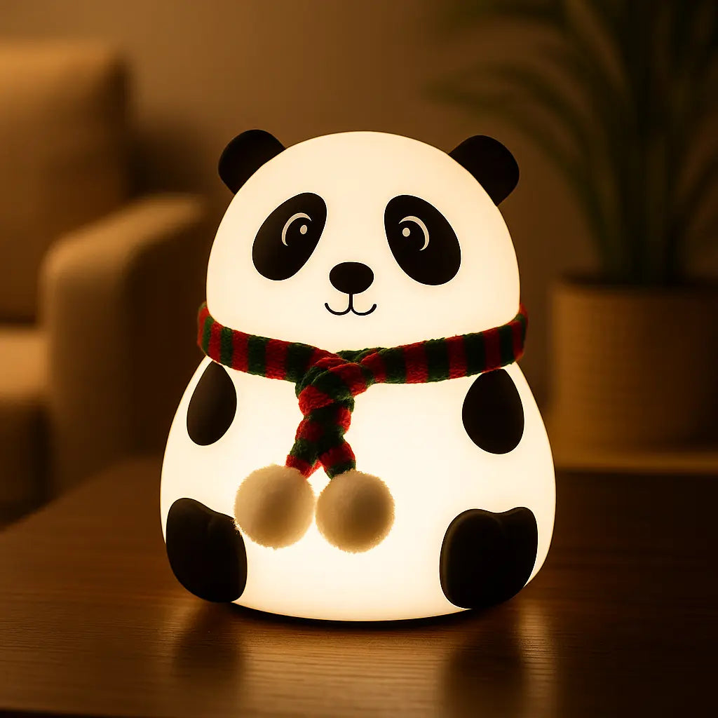 Panda Touch Lamp – 6-Color Changing Night Light for Kids & Decor